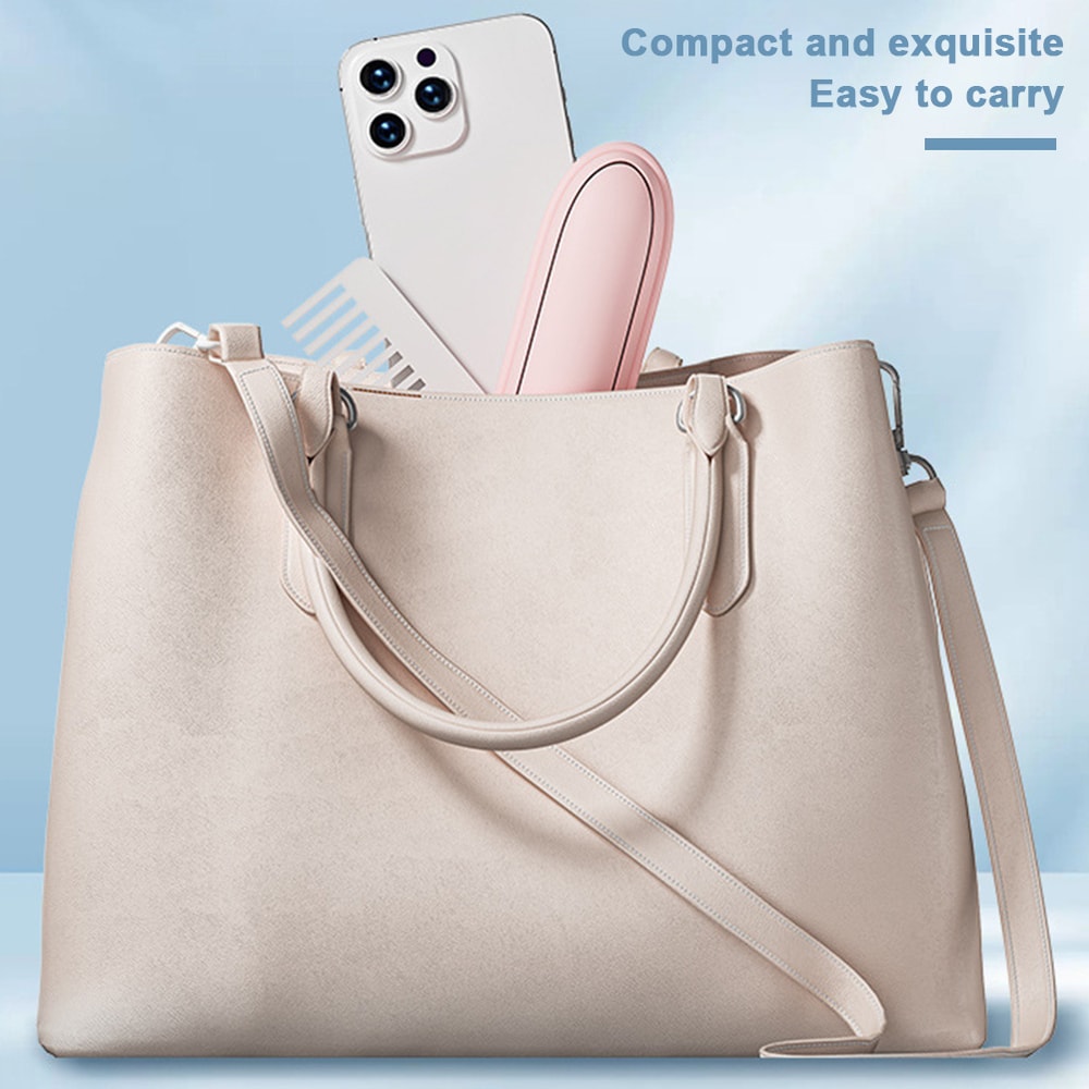 Mini Handheld Fan USB Rechargeable Pocket Travel Fan With Power Bank And Flashlight 3