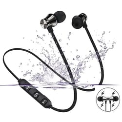 magnetic bluetooth neckband headphones with mic for sports and everyday calls