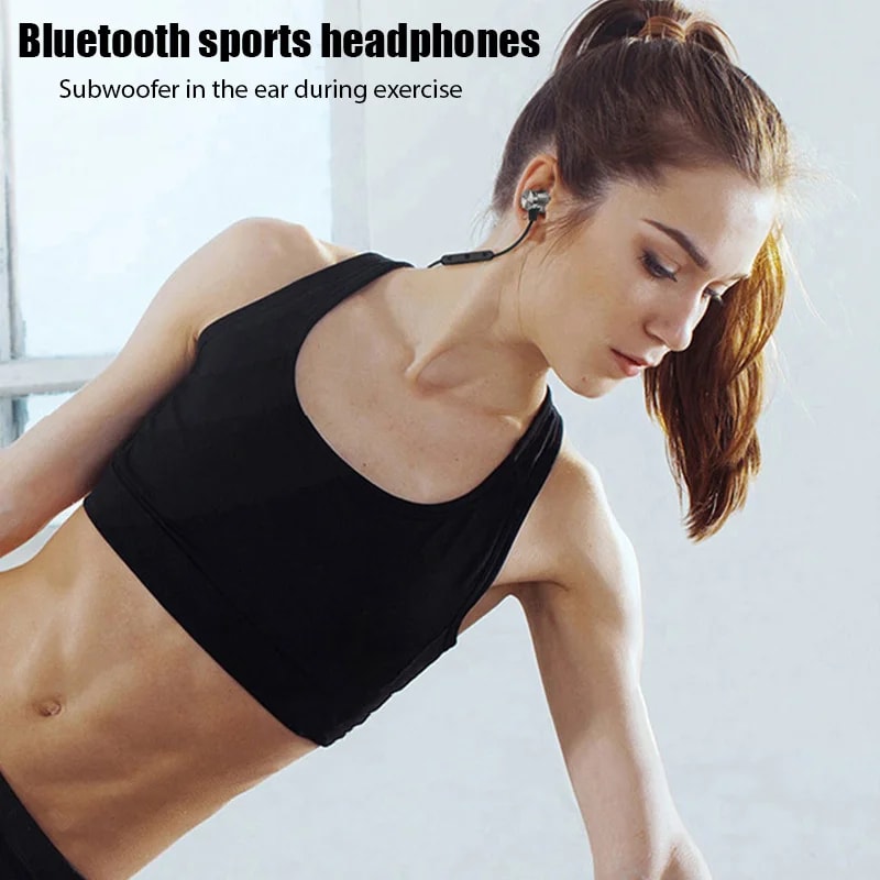 Magnetic Bluetooth Neckband Headphones With Mic For Sports And Everyday Calls 4