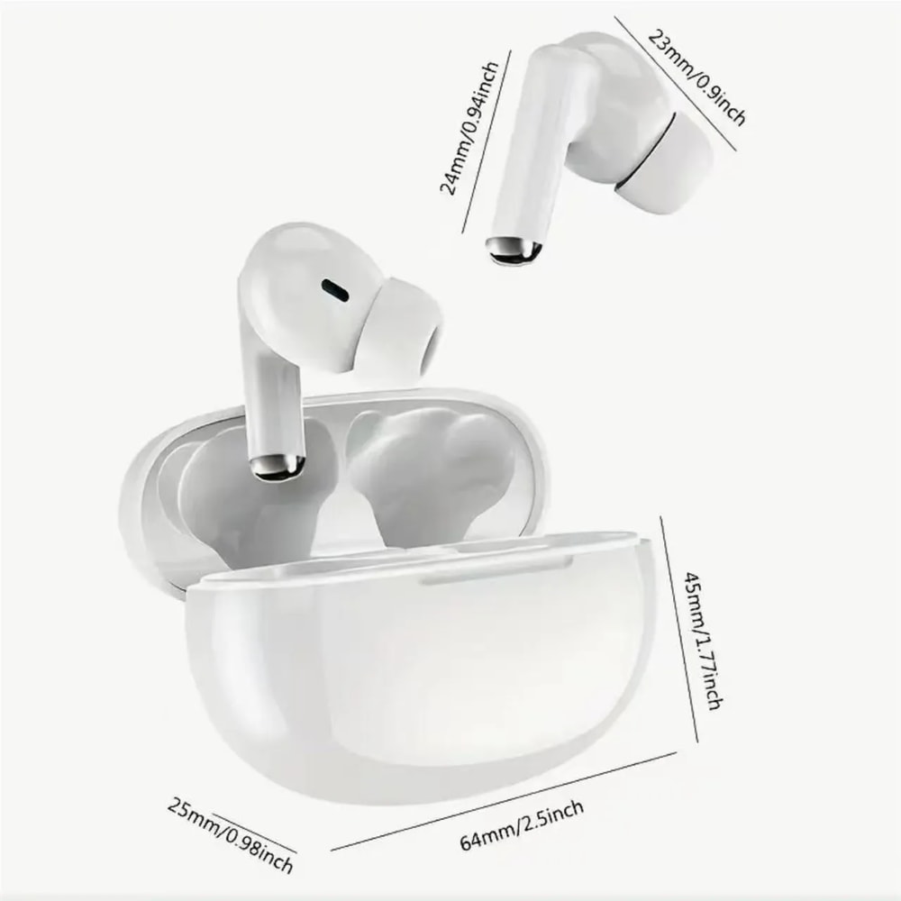 Noise Cancelling Wireless Bluetooth Earbuds with Mic for Smartphones
