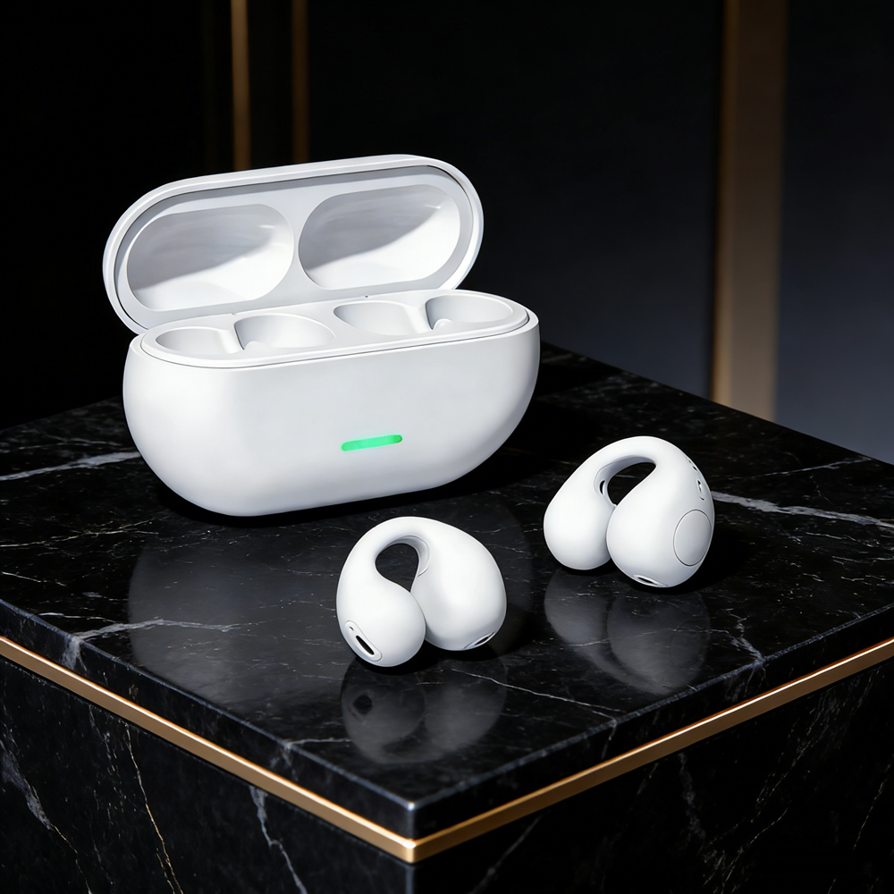 Open Ear Bluetooth Clip On Earbuds Air Conduction Wireless Sports Headset 1