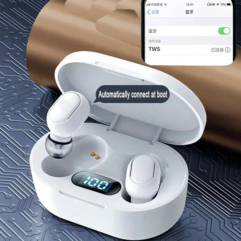 TWS Bluetooth Earbuds with Mic Wireless Stereo Earphones