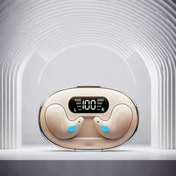 mini wireless sleeping earbuds with mic and waterproof charging case