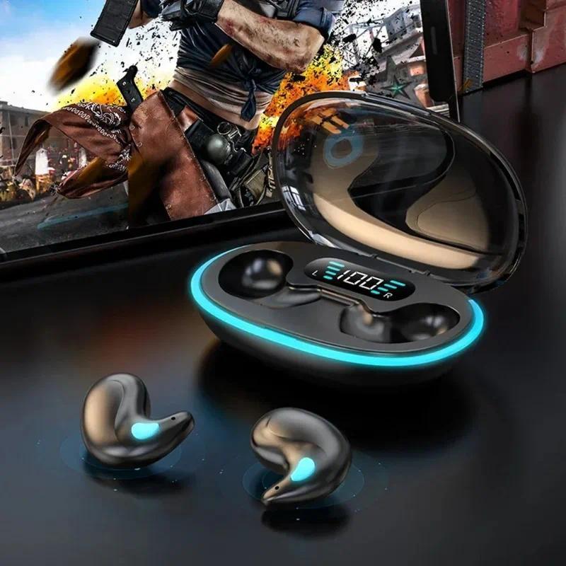 Mini Wireless Sleeping Earbuds With Mic And Waterproof Charging Case 2