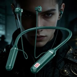 magnetic bluetooth neckband headphones with mic for sports and everyday use