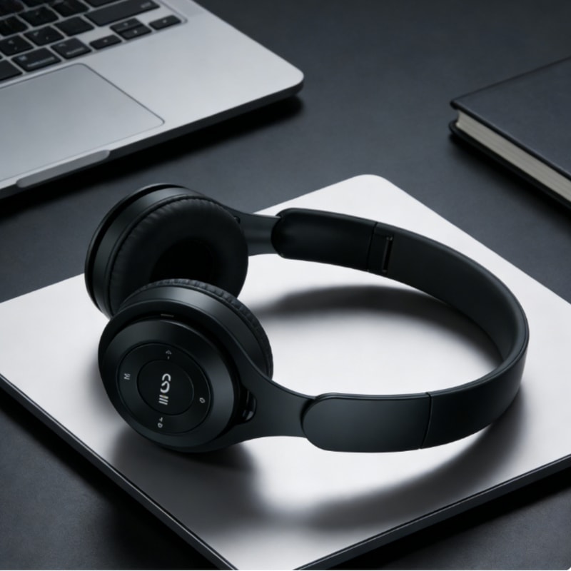 Kids Bluetooth Earphones with Cable Noise Reducing Wired Bluetooth Headphones