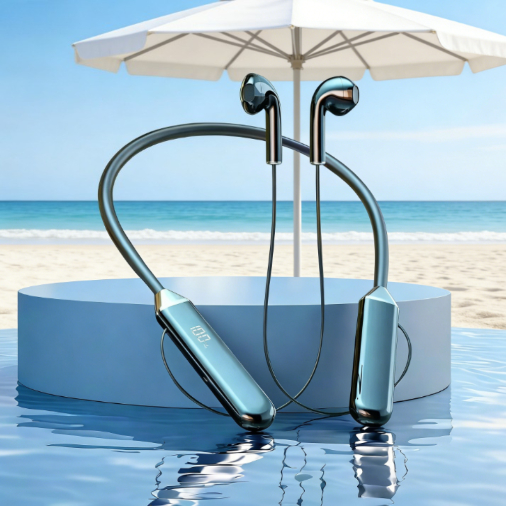 HiFi Wireless Neckband Headphones with Noise Reduction for Sports and Gaming