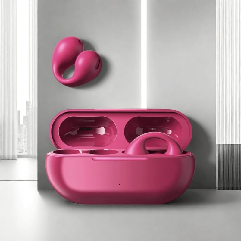 Bluetooth Clip On Earbuds With Charging Case For Running And Sport 3