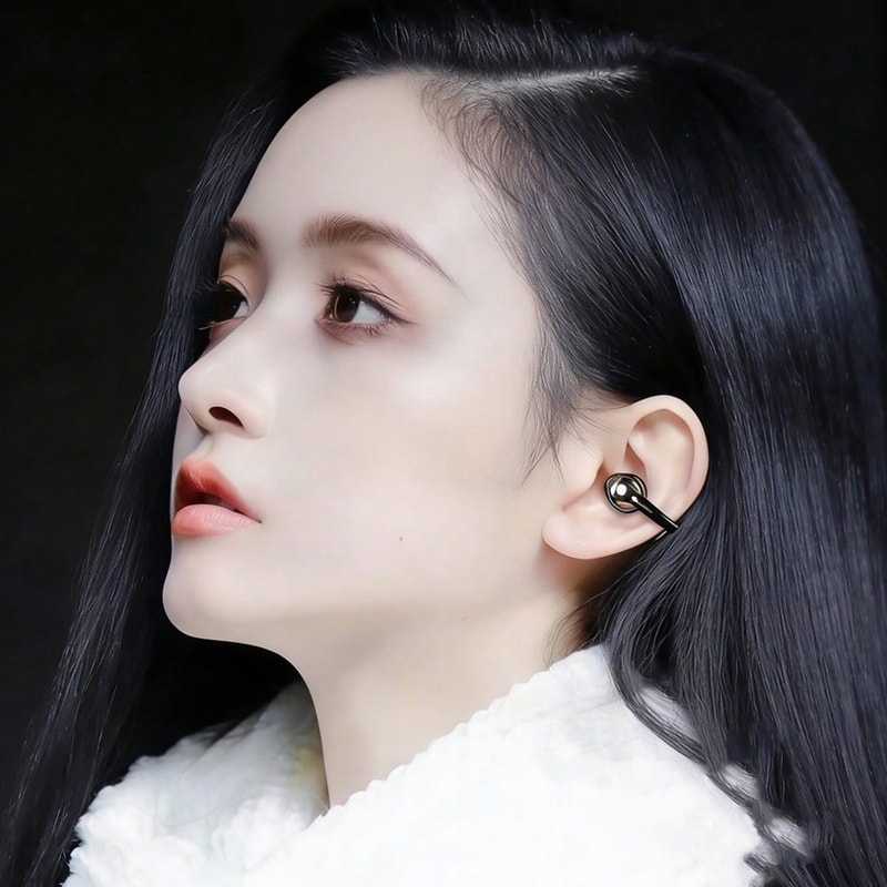 Open Ear Bluetooth Ear Clip Headphones with HD Call Mic