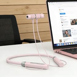 magnetic neckband bluetooth headphones with mic for running