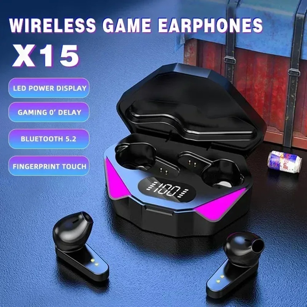 Low Latency Gaming Earbuds with Mic Wireless Bluetooth Earphones