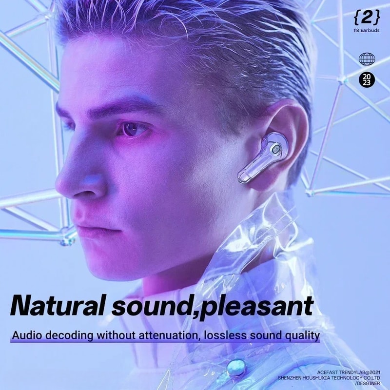 Wireless TWS Earbuds with Bass Sound for Sport and Gaming