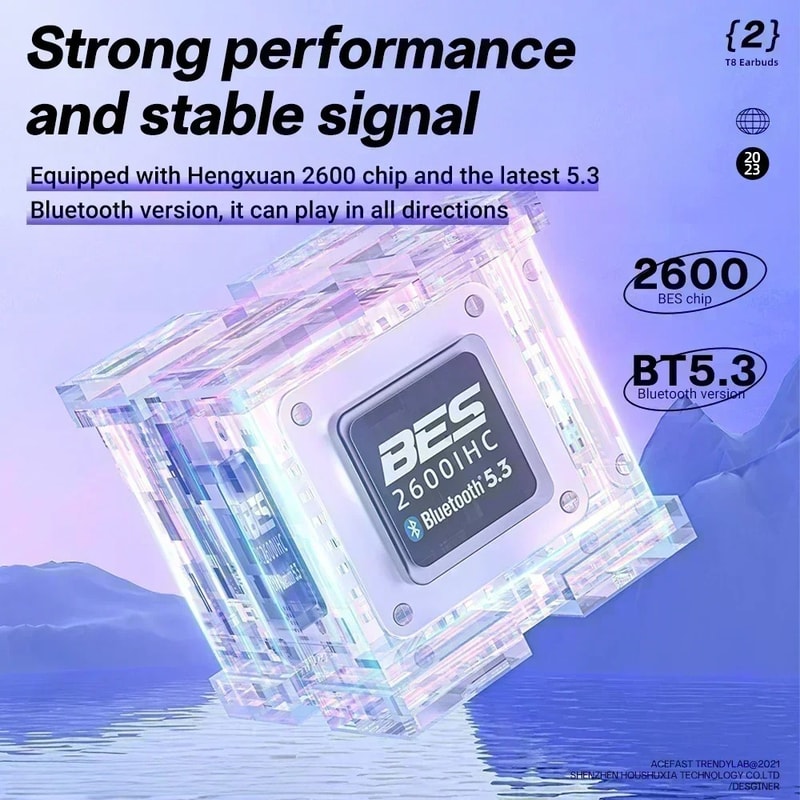 Wireless TWS Earbuds with Bass Sound for Sport and Gaming