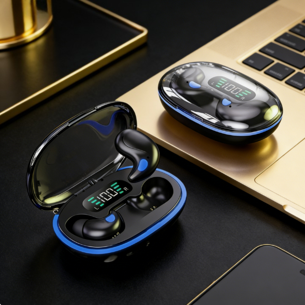 SleepFit Wireless Noise Reduction Bluetooth Earbuds for Sports Gaming and Rest