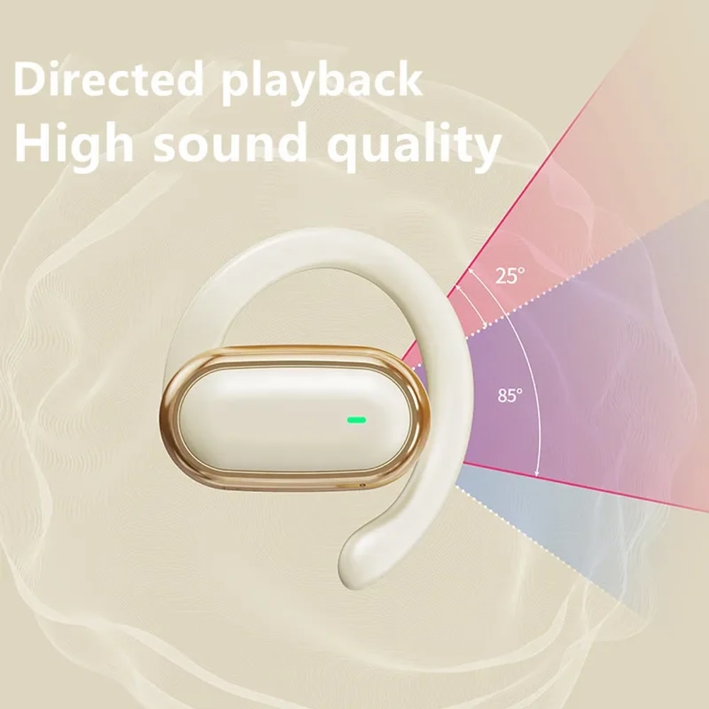 Wireless Bluetooth Earbuds with LED Display and Noise Reduction