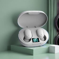 led display wireless bluetooth earbuds with mic