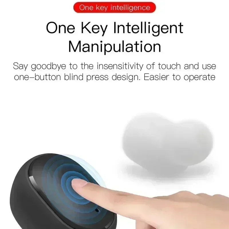 LED Display Wireless Bluetooth Earbuds with Mic