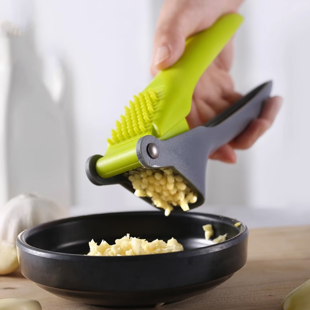 Easy Clean Garlic Press And Ginger Crusher Manual Kitchen Mincer 0