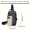 Stylish Mens Sling Bag Durable Oxford Fabric Crossbody Chest Pack with Phone Pocket and Zip Closure for Daily Commut