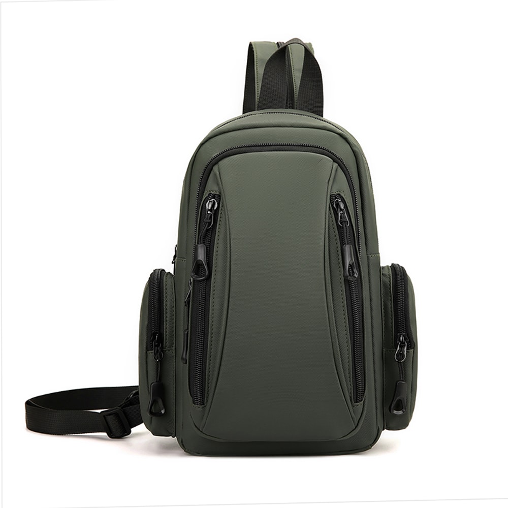 Multi Functional Mens Backpack for Outdoor Sports and Daily Commuting Oxford Mini Chest Bag