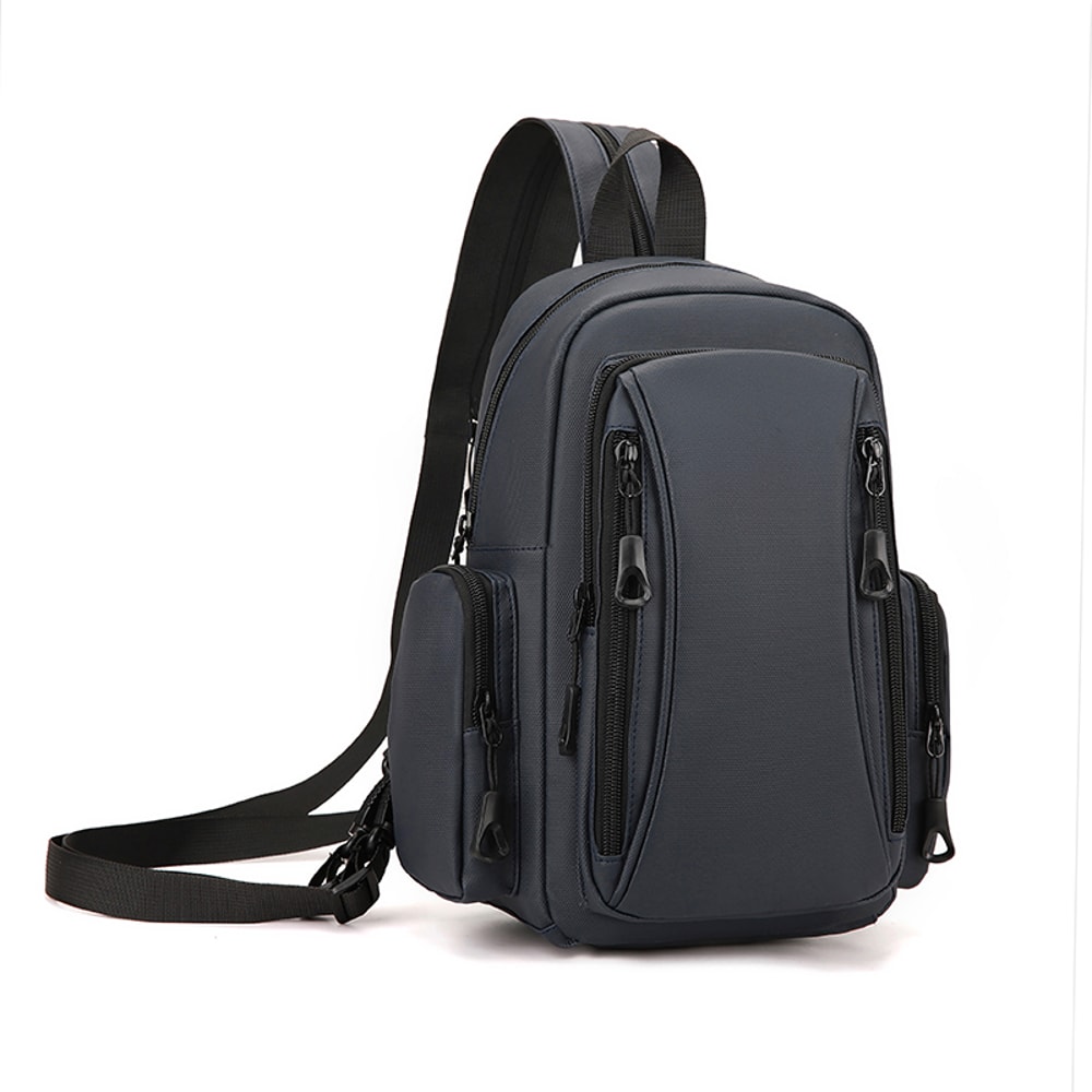 Multi Functional Mens Backpack for Outdoor Sports and Daily Commuting Oxford Mini Chest Bag