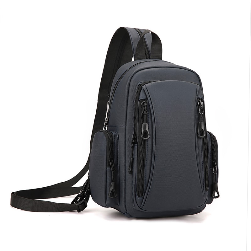 Multi Functional Mens Backpack for Outdoor Sports and Daily Commuting Oxford Mini Chest Bag