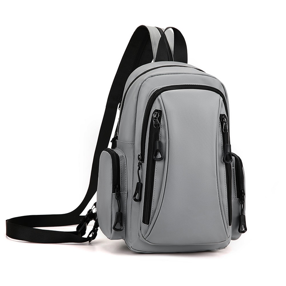 Multi Functional Mens Backpack for Outdoor Sports and Daily Commuting Oxford Mini Chest Bag