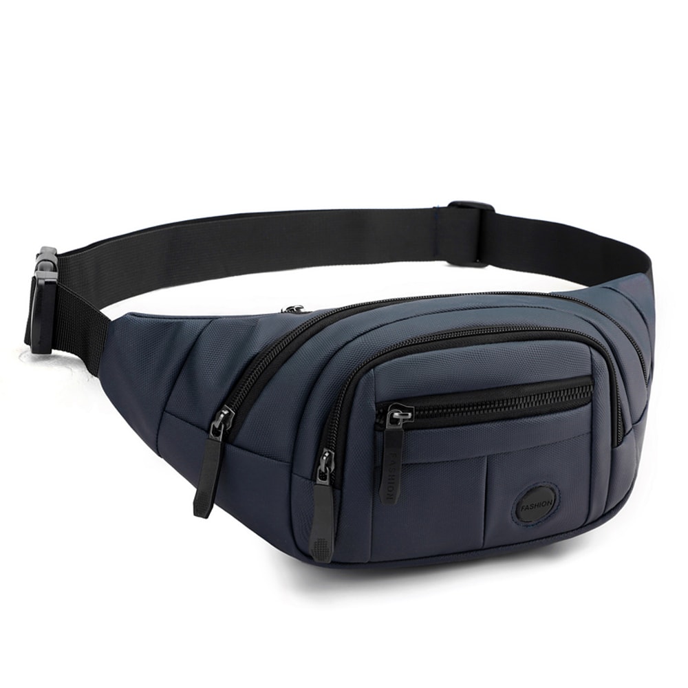 Multi Functional Mens Chest Bag Versatile Shoulder and Waist Bag for Business Sports and Commuting