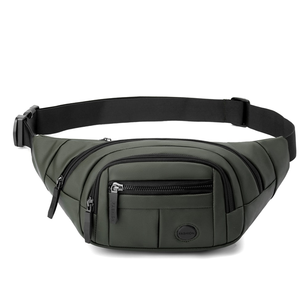 Multi Functional Mens Chest Bag Versatile Shoulder and Waist Bag for Business Sports and Commuting