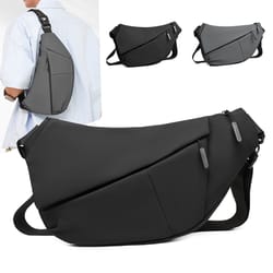 mens casual chest bag stylish single shoulder bag for hiking cycling travel work & daily use