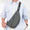 Mens Casual Chest Bag Stylish Single Shoulder Bag for Hiking Cycling Travel Work & Daily Use