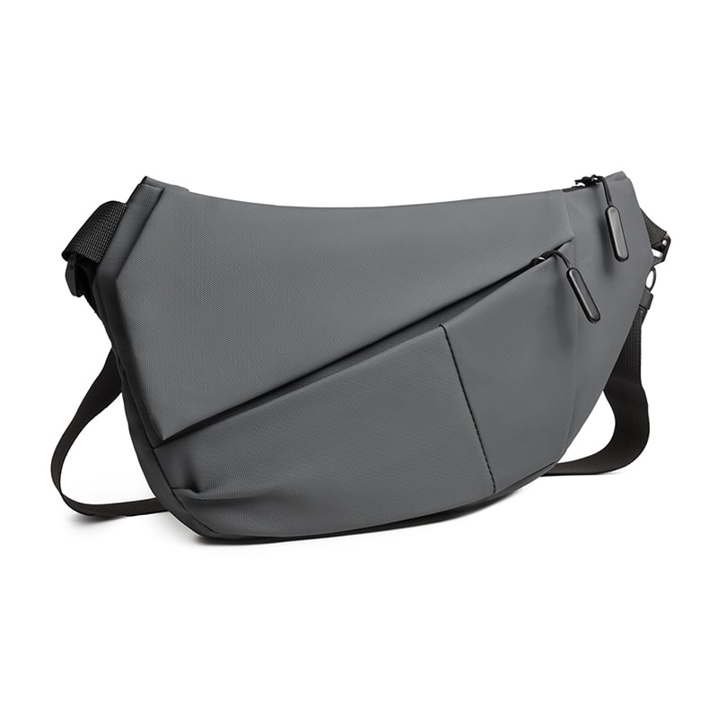 Mens Casual Chest Bag Stylish Single Shoulder Bag for Hiking Cycling Travel Work & Daily Use