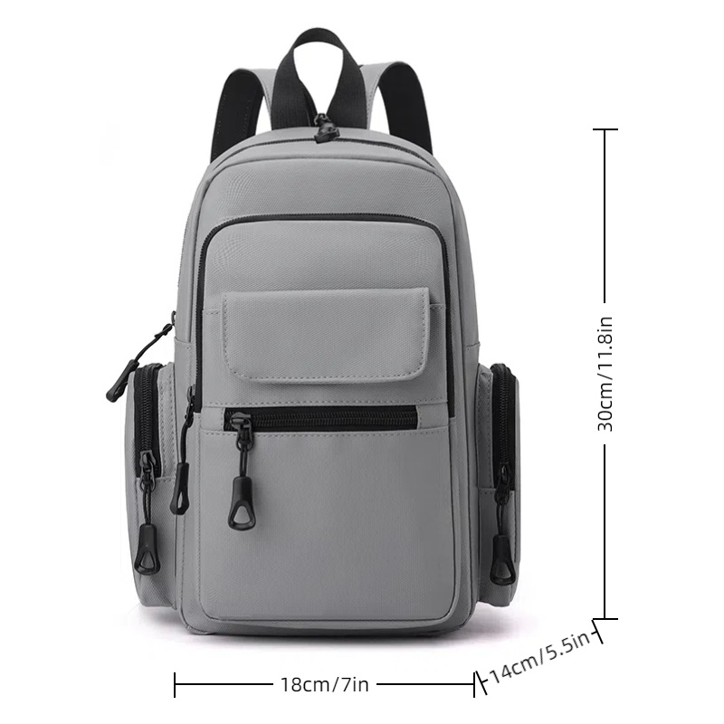 Multi functional Oxford Mini Backpack for Cycling Outdoor Sports and Travel Durable Mens Shoulder Bag for Commuting