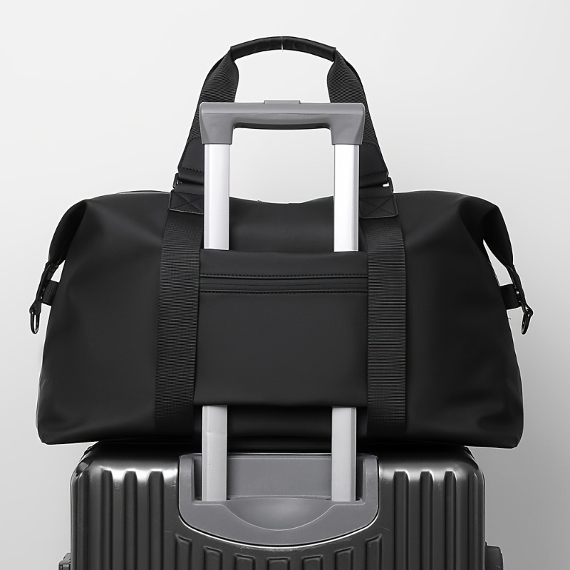 Large Capacity Versatile Duffel Bag For Gym Fitness Travel And Overnight Trips Black Grey Green 4