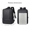 Mens Business Backpack Large Capacity Multi Compartment Laptop Bag For Work Travel 4