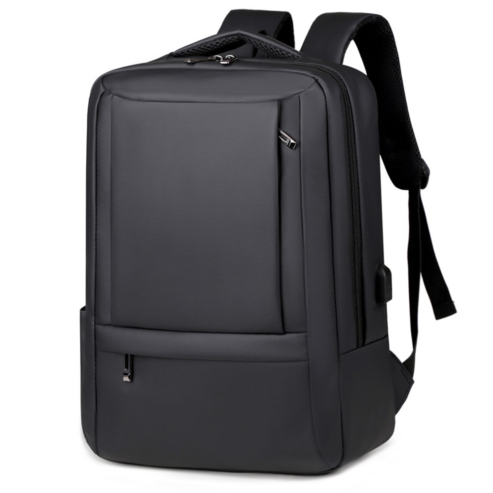 Mens Business Backpack Large Capacity Multi Compartment Laptop Bag For Work Travel 5