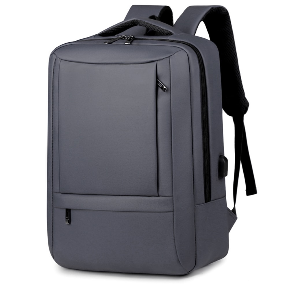 Mens Business Backpack Large Capacity Multi Compartment Laptop Bag For Work Travel 6