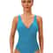 Plus Size V Neck Cross Front One Piece Swimsuit For Women 3