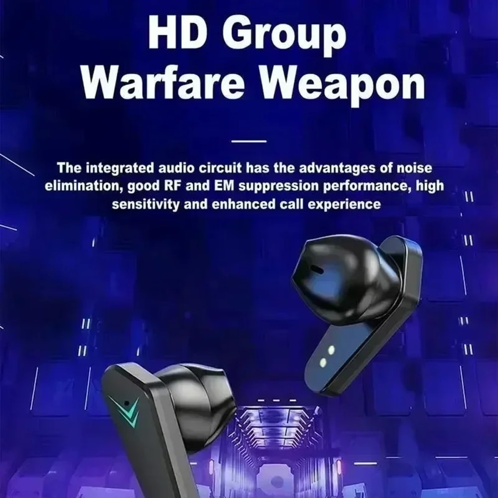 Wireless Gaming Earbuds Low Latency Bluetooth Earbuds with TWS Stereo Sound