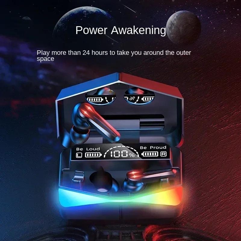 Wireless Bluetooth Sport Earbuds with Mic and Charging Case