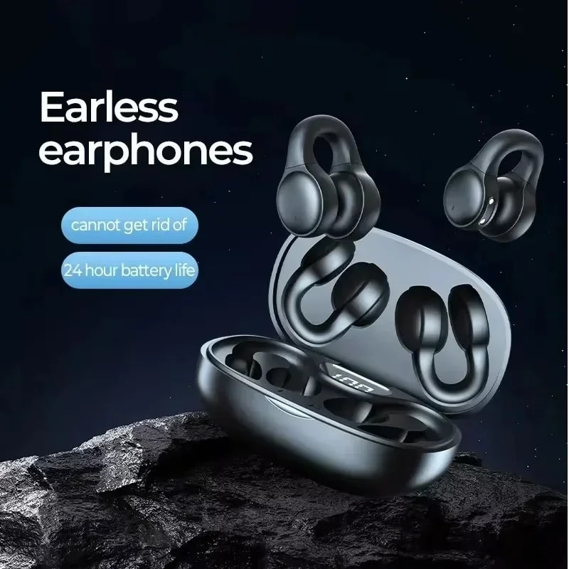 Wireless Bluetooth Earbuds with Noise Reduction Mic and LED Power Display
