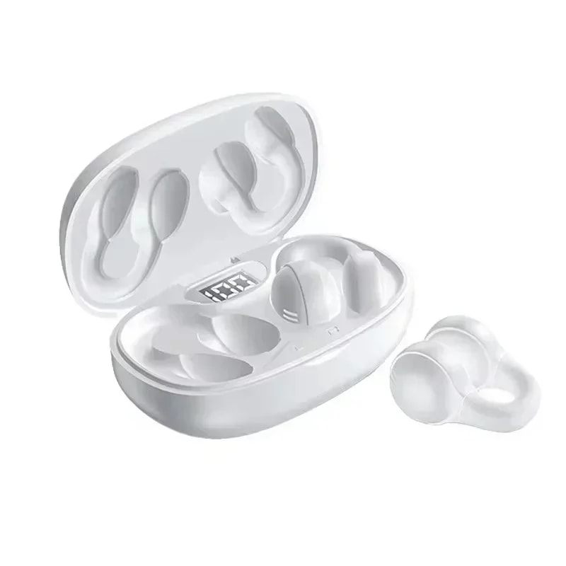 Wireless Bluetooth Earbuds with Noise Reduction Mic and LED Power Display