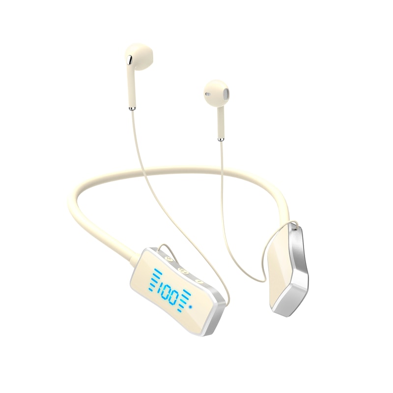 Wireless Bluetooth Earphones with Noise Reduction and LED Display