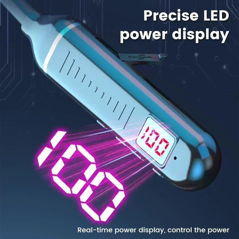 Bluetooth Neckband Headphones with LED Display and Mic