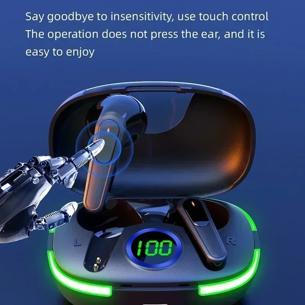 Wireless Bluetooth Earbuds with Mic for Gaming Sports and Calls