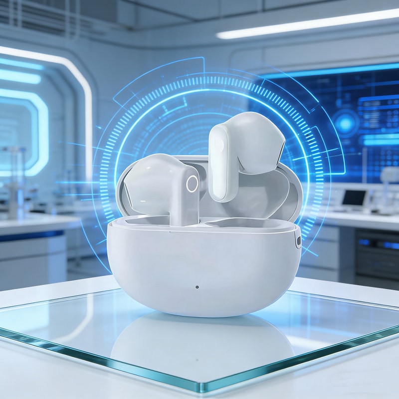 TWS Wireless Bluetooth Earphones With Noise Cancelling Mic 0