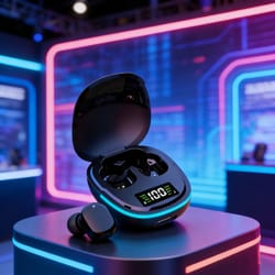 tws wireless bluetooth earbuds with mic and charging case