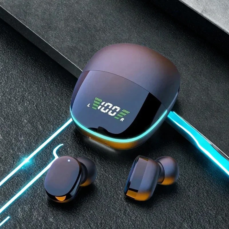 TWS Wireless Bluetooth Earbuds with Mic and Charging Case