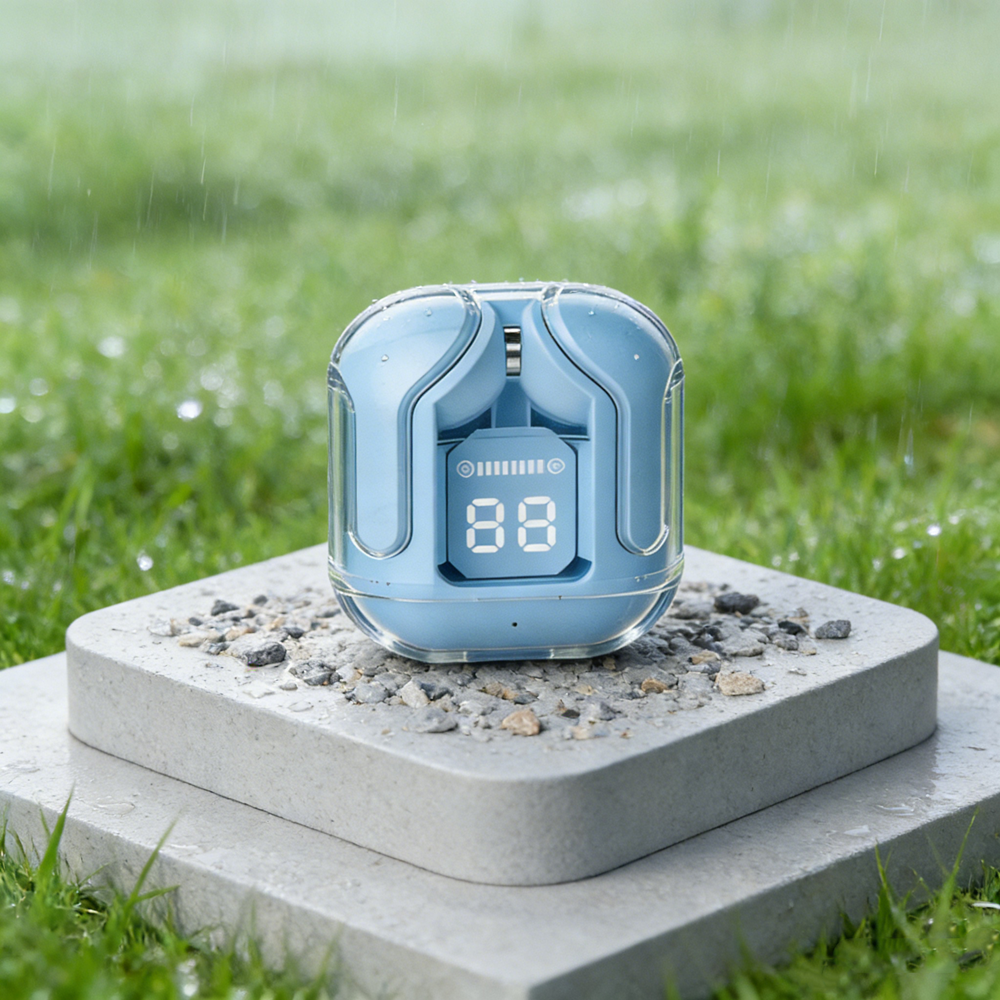 Smart LED Bluetooth Earbuds Wireless Mini TWS Headphones With Noise Cancelling Mic 0