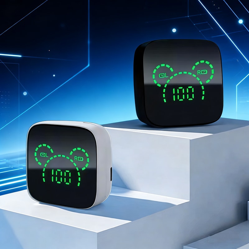 TWS Wireless Bluetooth Earbuds with Mic LED Display